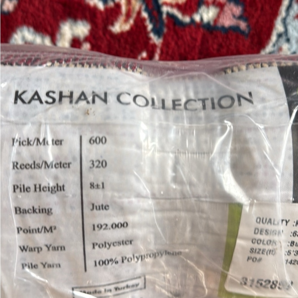 Kashan Collection Rug - Red Multi